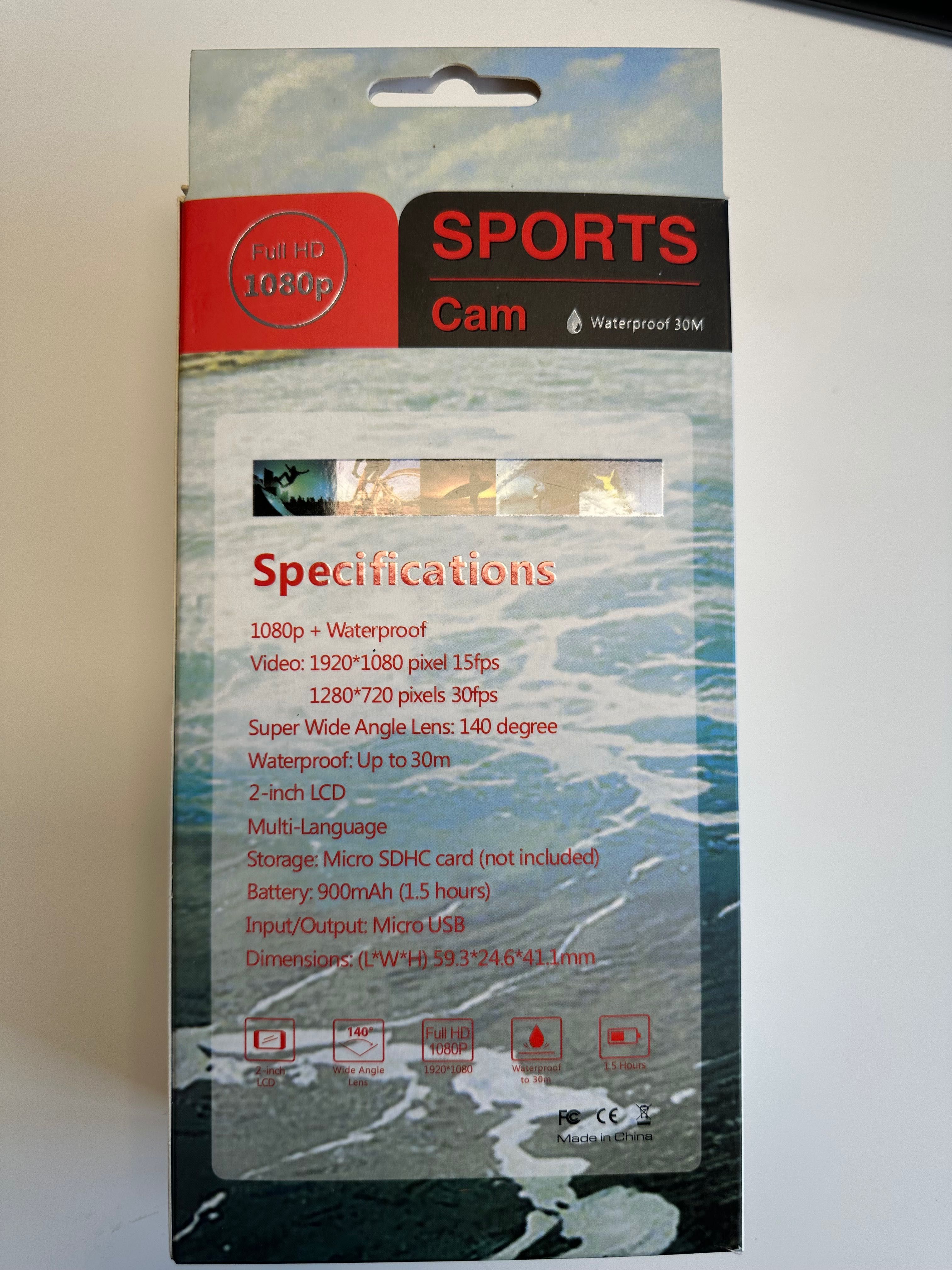 Sports Cam Full HD 1080p