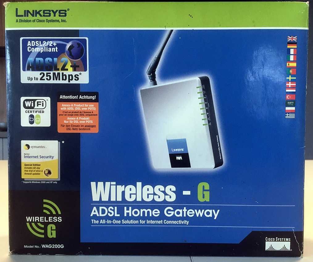 Router Linksys WAG200G-EU ADSL bezprzewodowy w idealnym stanie