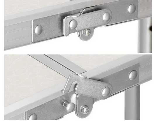 Aluminiowy STÓŁ TURYSTYCZNY SKŁADANY + 4 Krzesła(walizka)