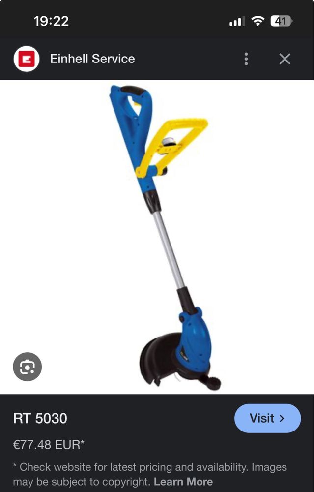 Aparador de relva eletrico Einhell 5030