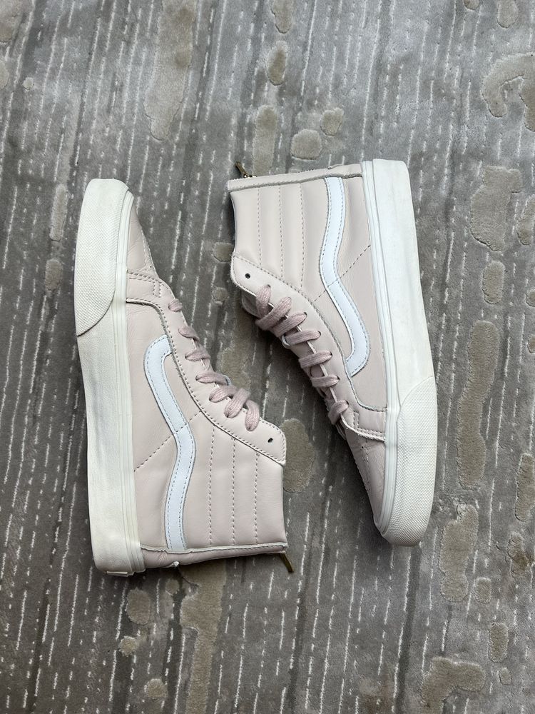 Vans sk 8 hi кеди жіночі кросівки ванс венс ск 8 високі шкіряні