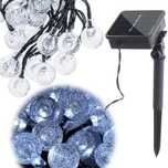 Lampki Solarne do Ogrodu Girlanda na Balkon Kulki 7m 50 LED