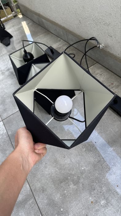 Lampa Wisząca Żyrandol Abażur Diament