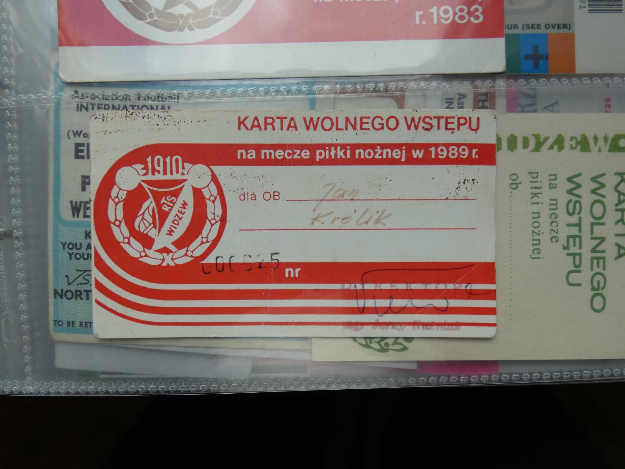 Bilet Karta wstępu Widzew