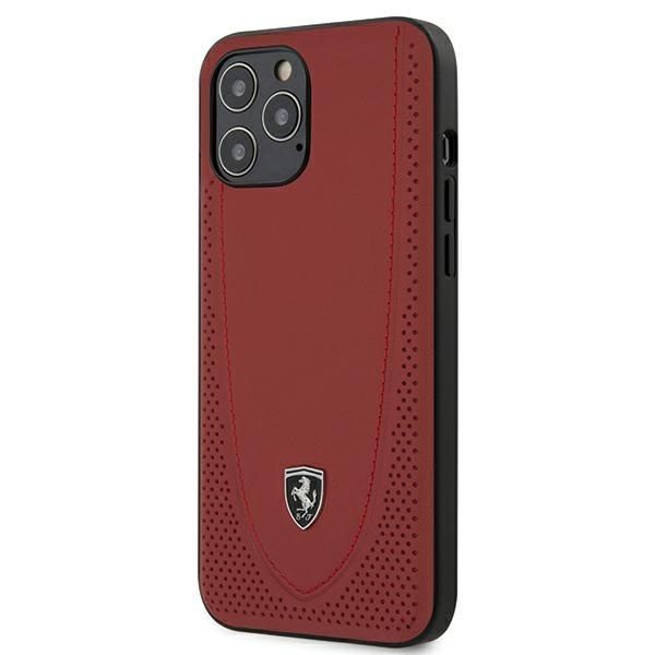 Futerał Ferrari iPhone 12 Pro Max Off Track Perforated - Czerwony