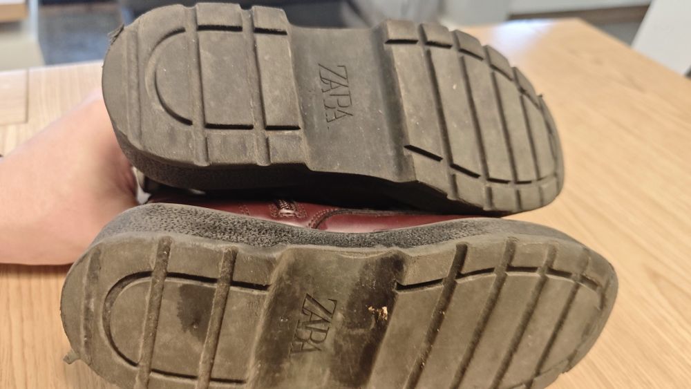 Buty skórzane Zara wysokie roz. 35