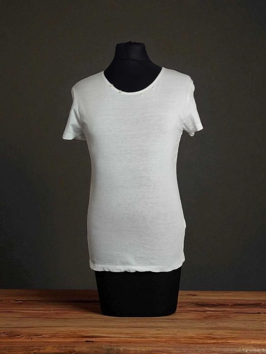 Елегантна жіноча футболка Zara Superior Pima Cotton, біла С