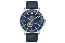BULOVA Marine Star Automatic Open Heart ~Niebieska Zjawiskowa Tarcza~