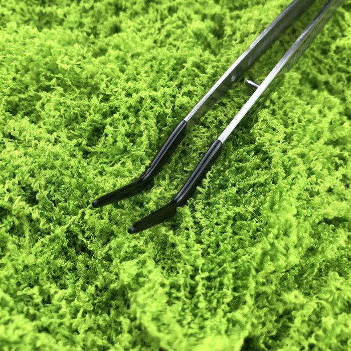 Pęseta zakrzywiona z gumową końcówką16 cm