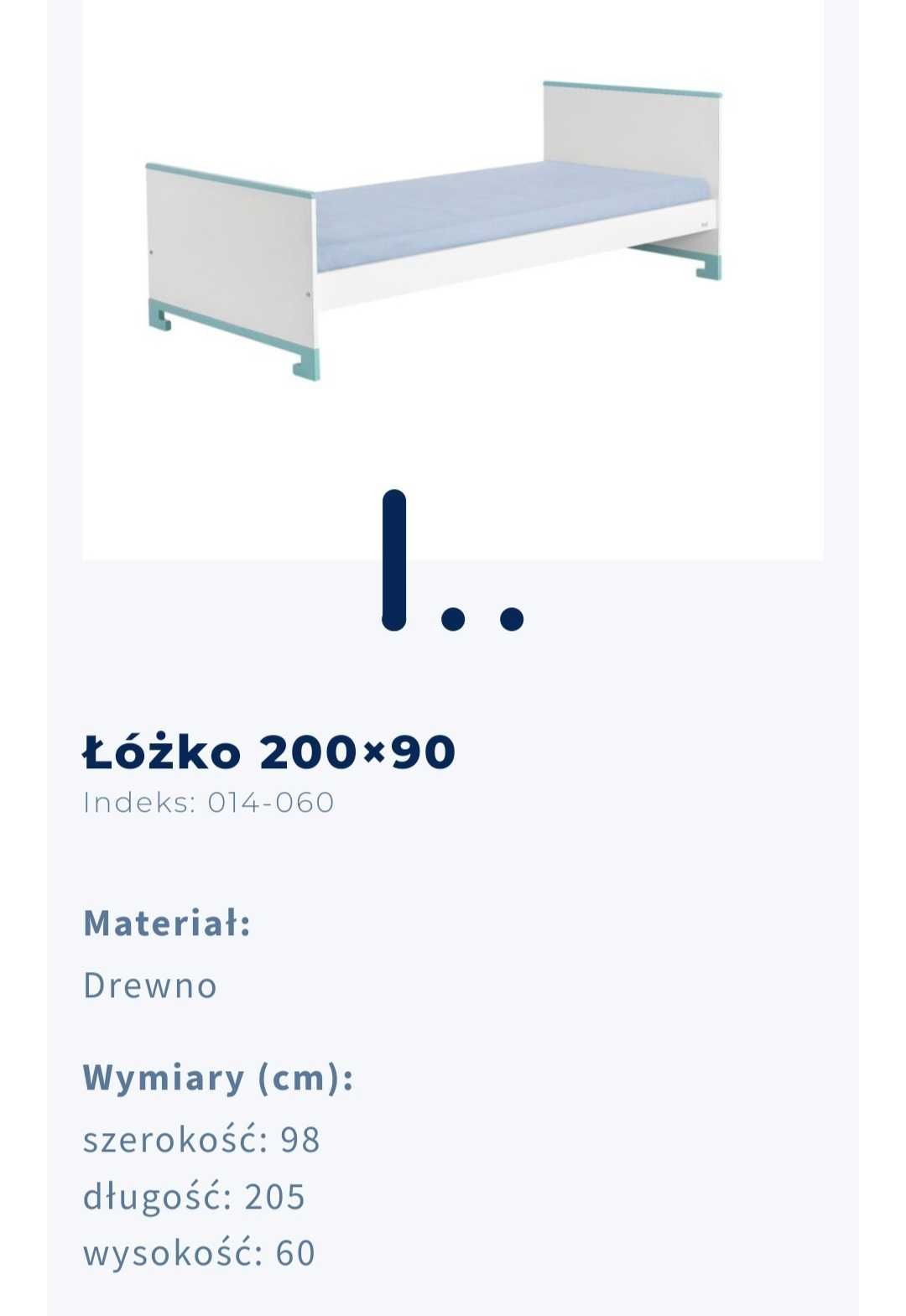 Łóżko Pinio ToTo 90x200
