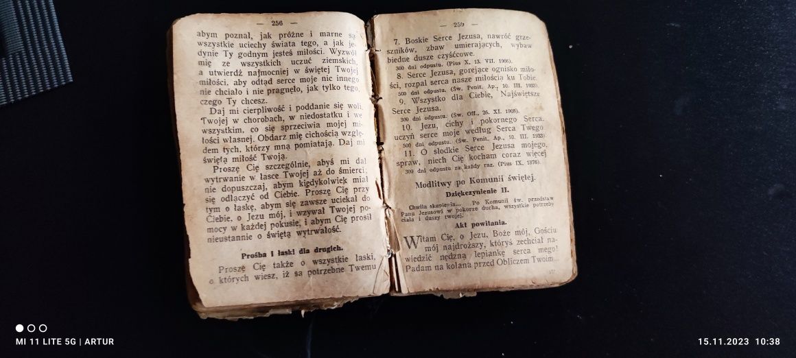 Książeczka modlitewna z 1939r