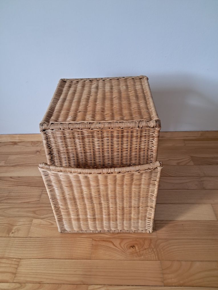 gazetnik boho gazetnik rattan gazetownik rattanowy stolik vintage