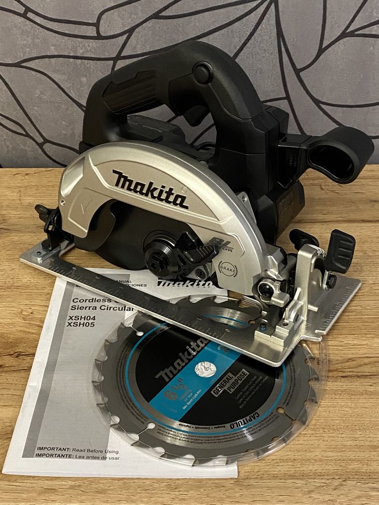 Аккумуляторная бесщеточная циркулярная пила Makita XSH04 18V