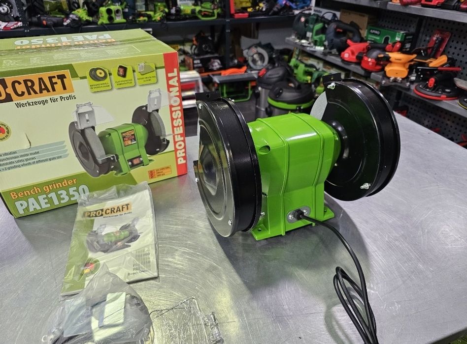 Мощный точильный станок Точило ProCraft PAE1350 200мм Камни Гарантия