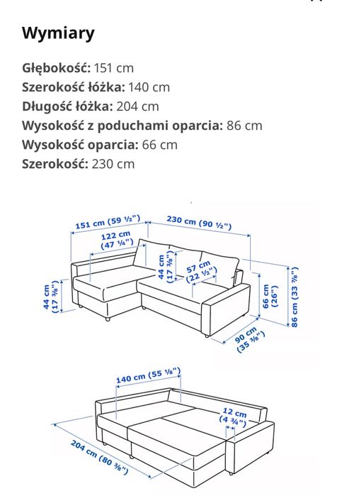 Narożnik z funkcją spania, Skiftebo ciemnoszary