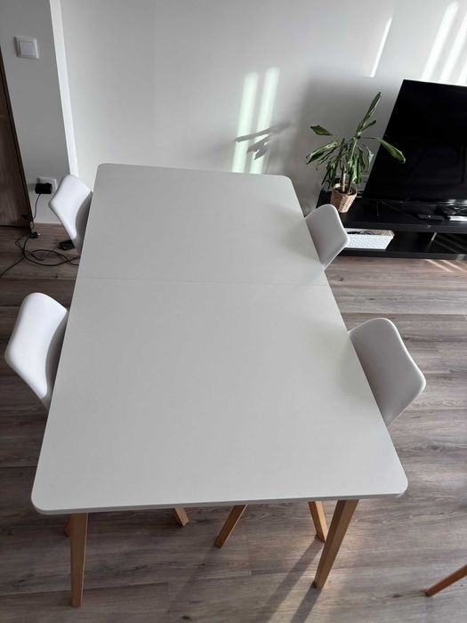 Mesa jantar GAMMELGAB 160/200 x 90 carv/brco