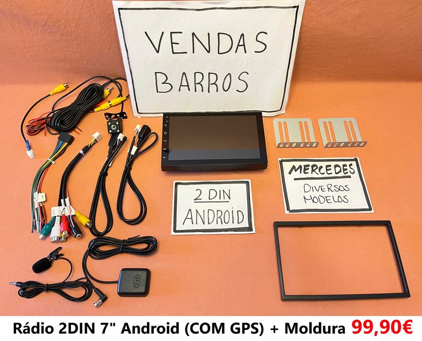 (NOVO) Rádio 2DIN 7" • MERCEDES • W163 W168 W208 W210 W414 • Android