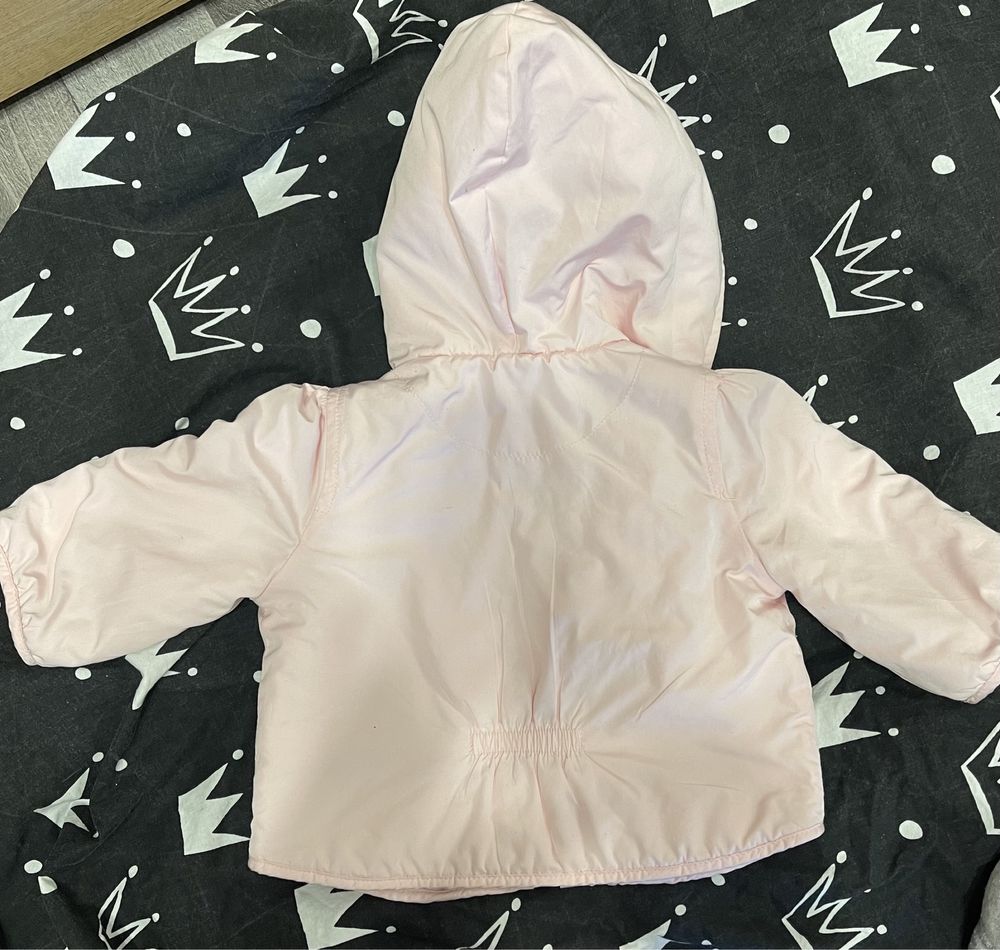Дитяча куртка вітровка рожева 0-6 місяців