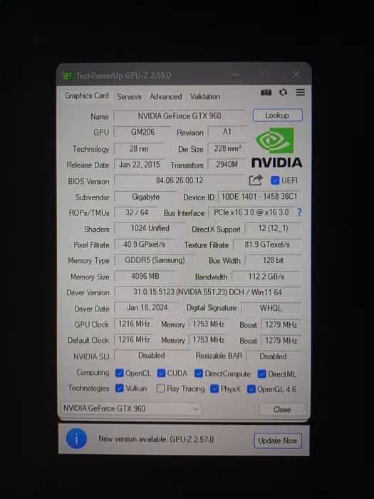 GeForce GTX 960 4gb, GTX 1060