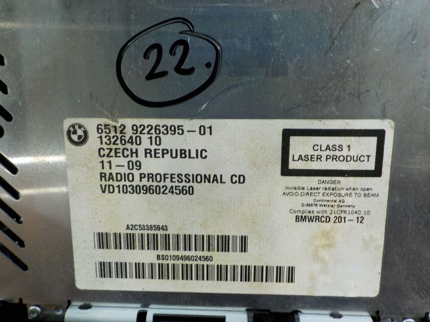 BMW X1 E84 2.0 D 09r 5D radio 9226395