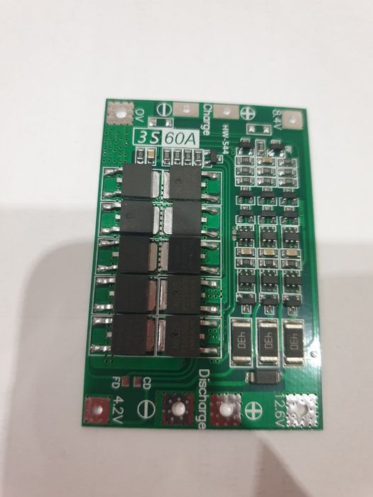 BMS 3S 60A контролер літій-іонної батареї з захистом