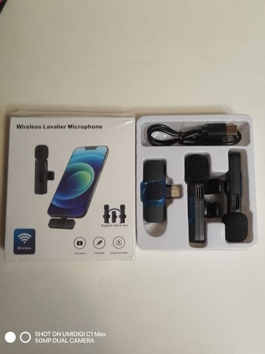 Мікрофон 2шт.  петлічка на акумуляторі із блютузом.