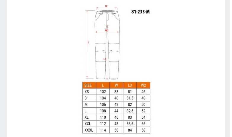 Spodnie robocze długie NEO TOOLS DENIM r. XL CZARNE + GRATIS