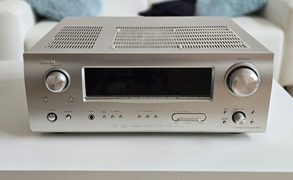Denon AVR1509 amplituner kino domowe HDMI DTS Dolby 5.1  / Szampański
