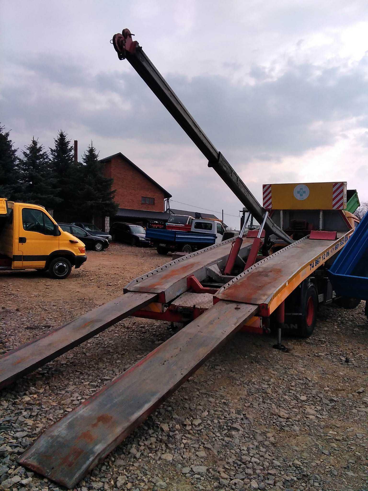 Zabudowa Płyta Hydrauliczna Wędka Dźwig Żuraw Pomoc Drogowa Laweta Hol