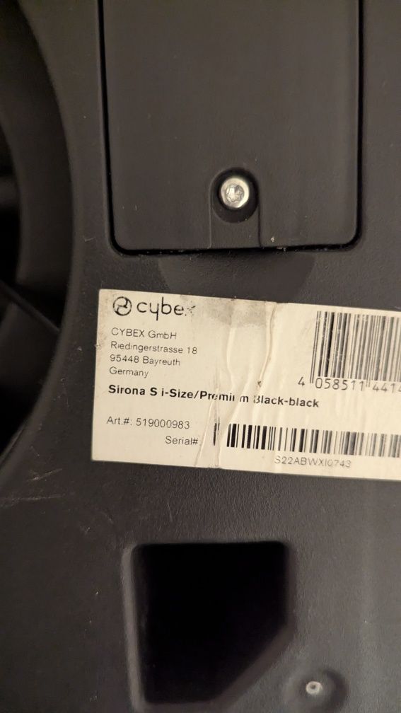 Fotelik obrotowy Cybex SIRONA S I-SIZE z bazą ISOFIX
