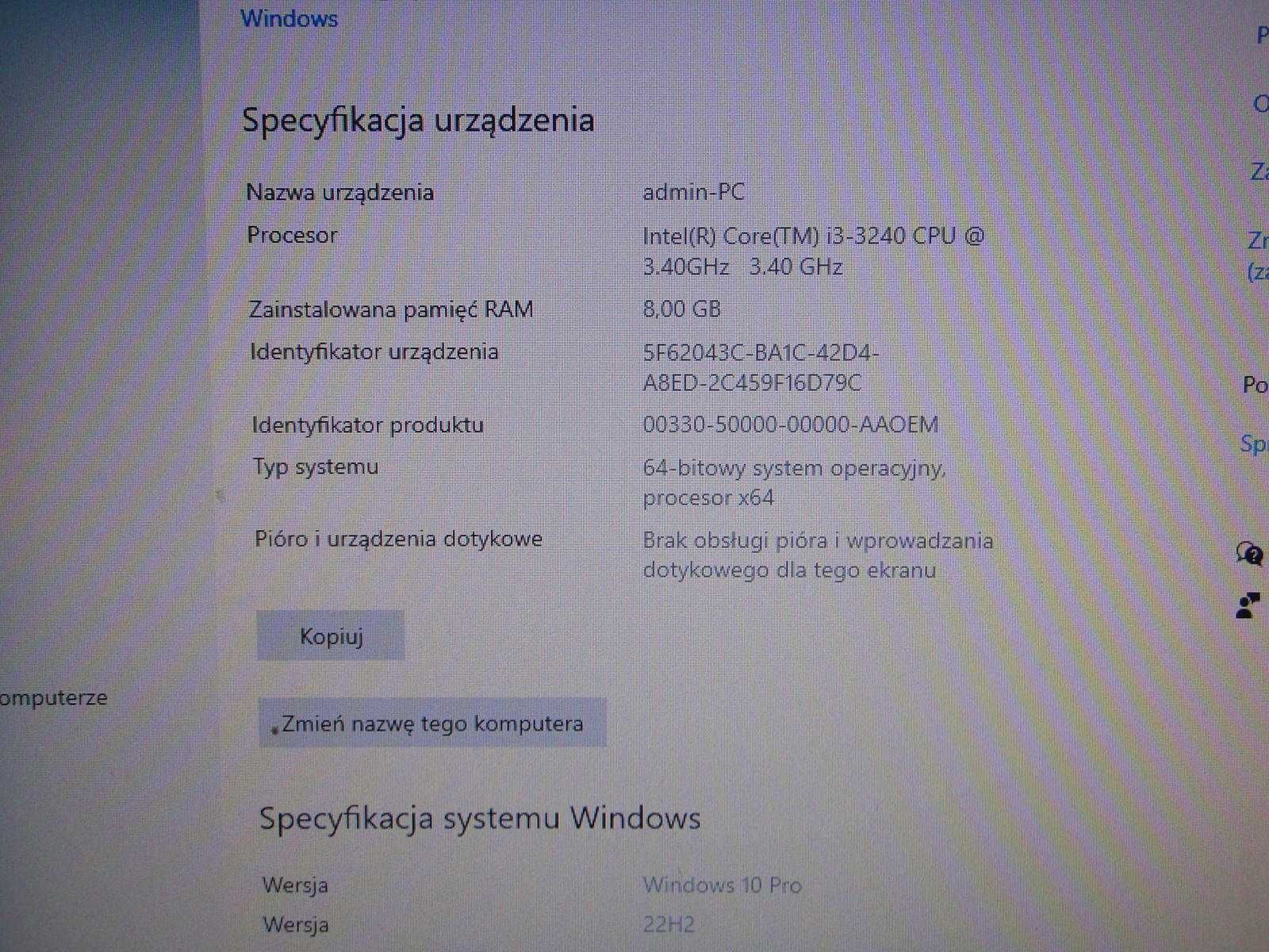 Komputer HP Intel Core I3 3.40GHz, 500GB  NVIDIA GeForce210