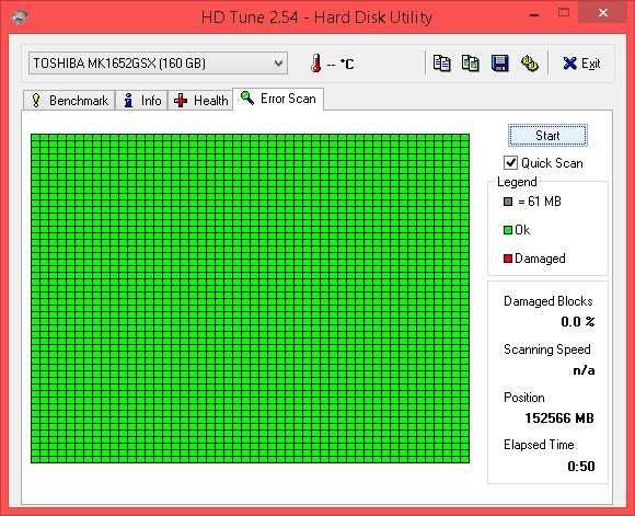 Dysk 160 GB - SATA / 2.5 cala - TOSHIBA