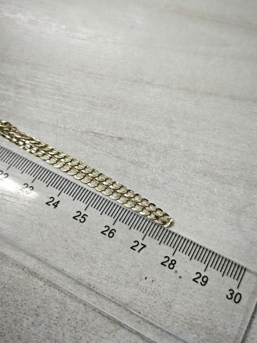 Złoty łańcuszek pancerka pr585