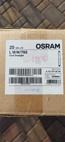 Люминесцентная лампа L 18W/765 OSRAM 25 шт.