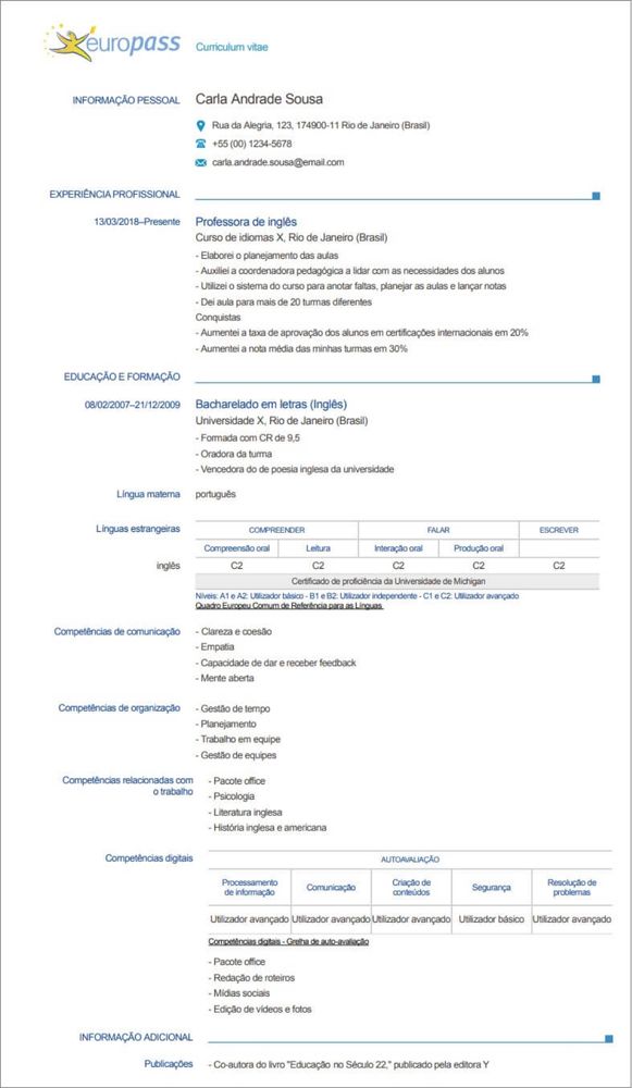 Elaboração de curriculos