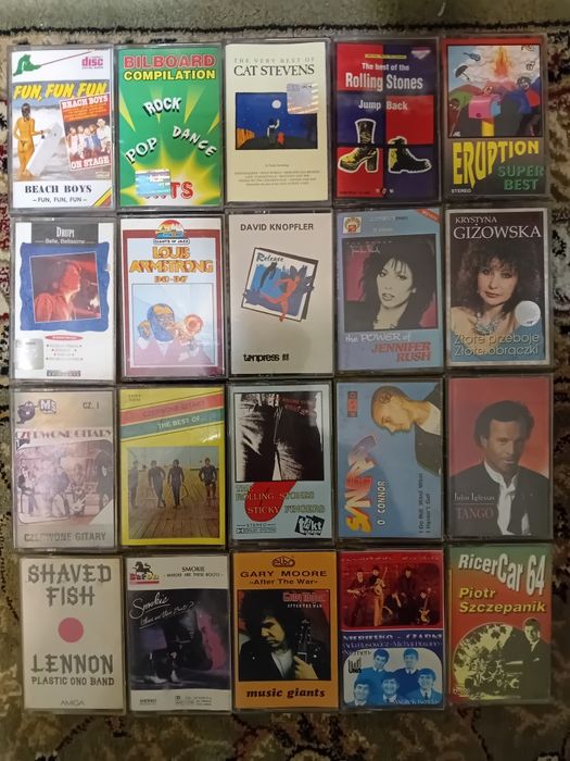 Kasety Magnetofonowe, Zestaw #7, 20 Sztuk, Wyprzedaż Kolekcji! OKAZJA!