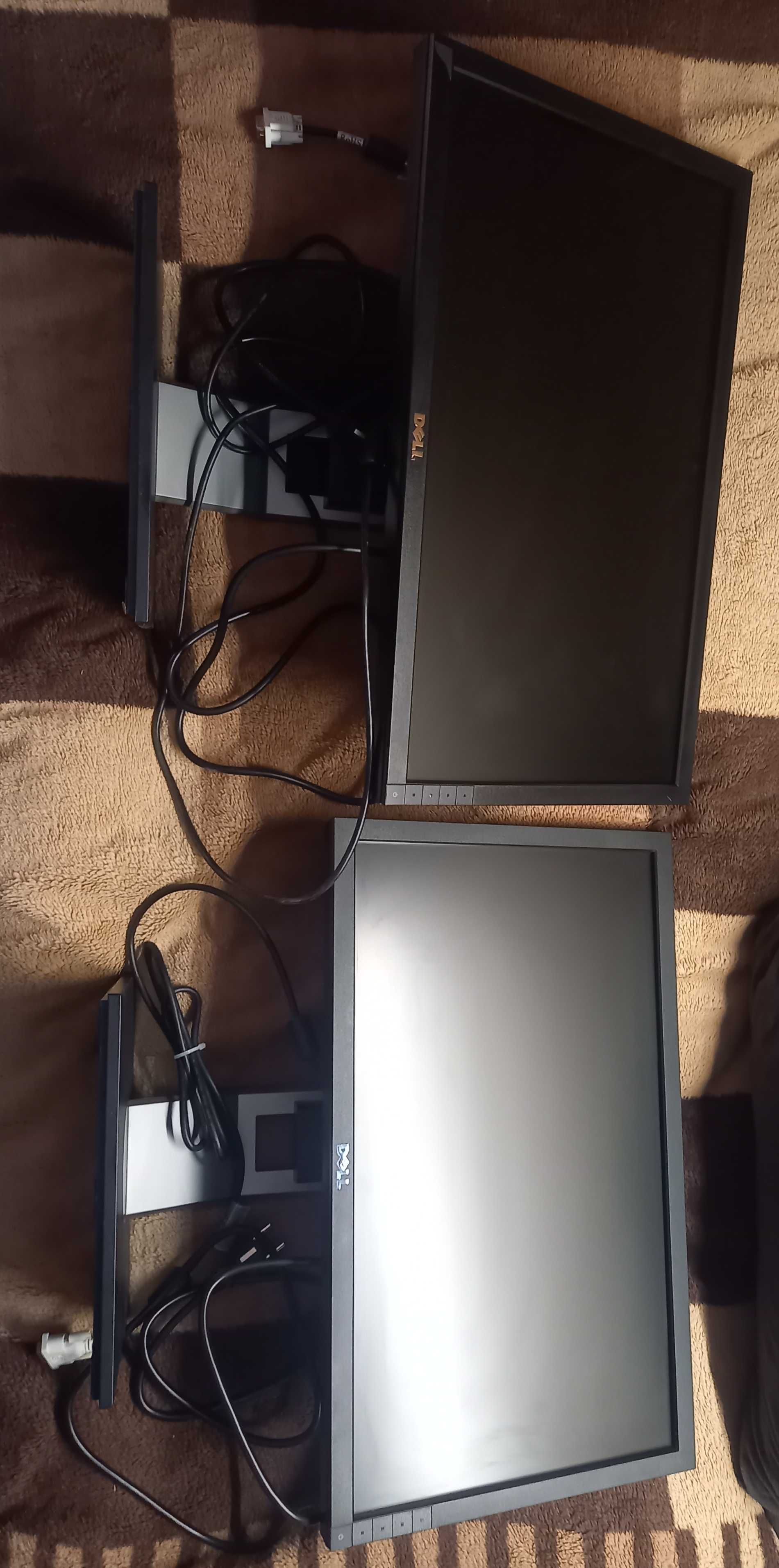 Monitor Dell 21.5" obrotowy kable