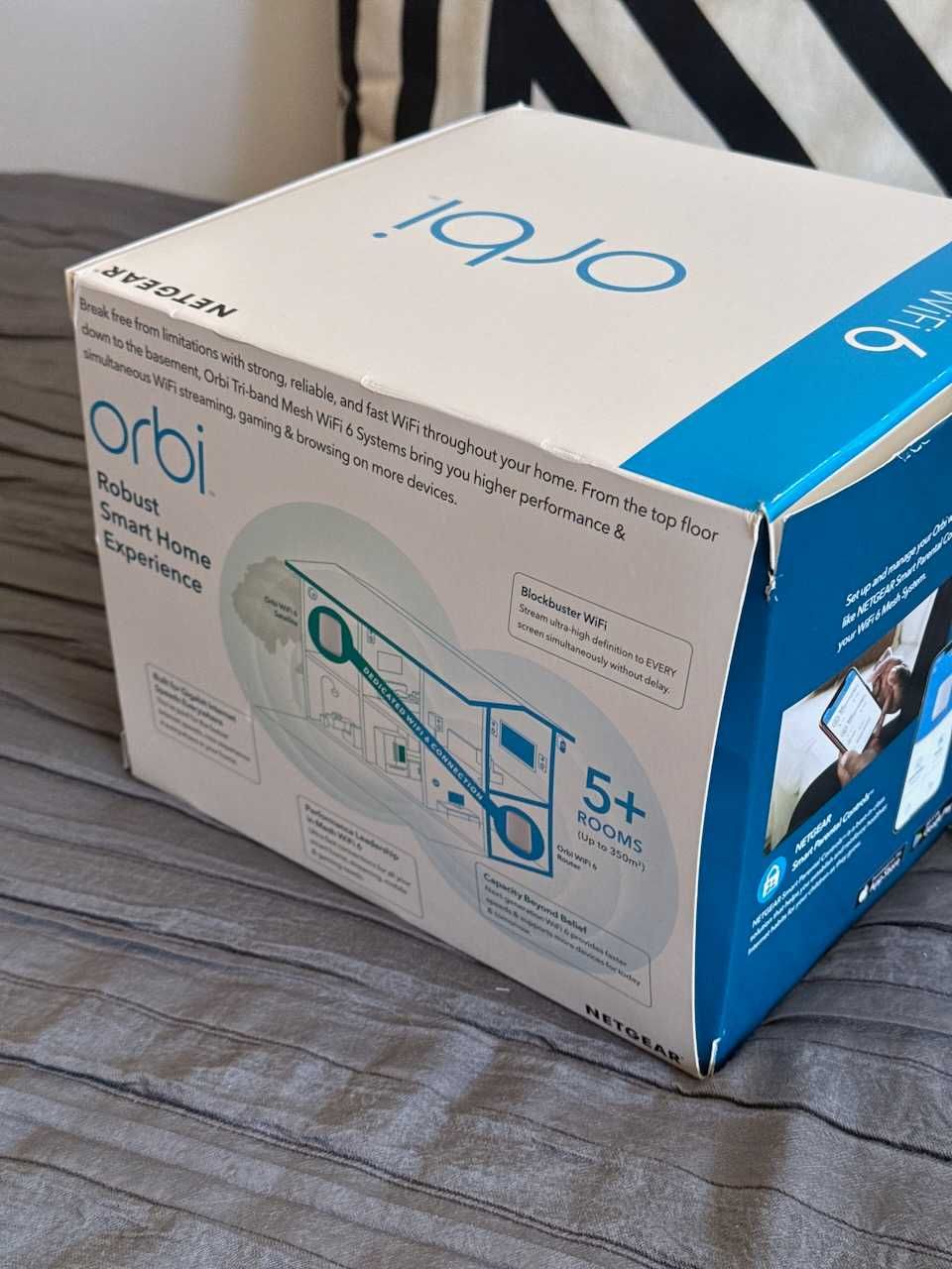 NETGEAR Orbi Mesh Wi-Fi 6 RBK762S - tri-band AX5400 (duas unidades)