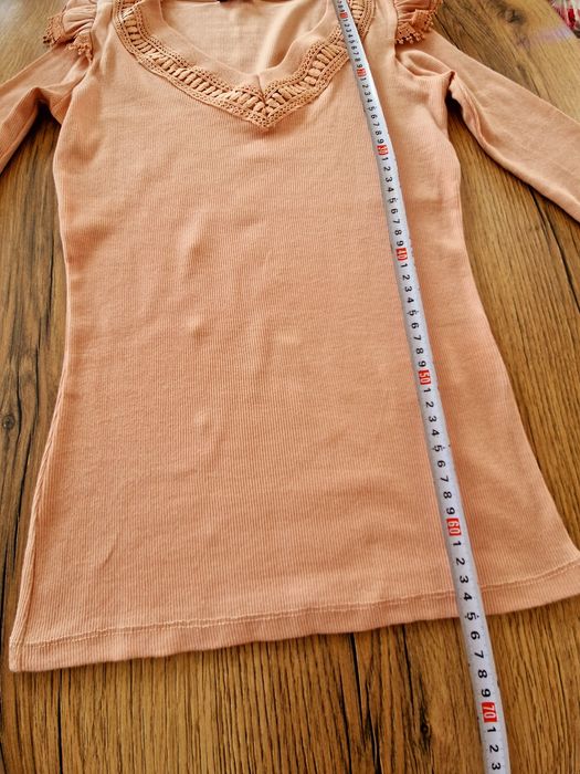 Różowo-pomarańczowa bluzeczka rozciągliwa