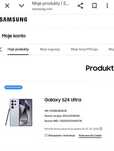 Samsung S24 ULTRA jasny niebieski stan igła