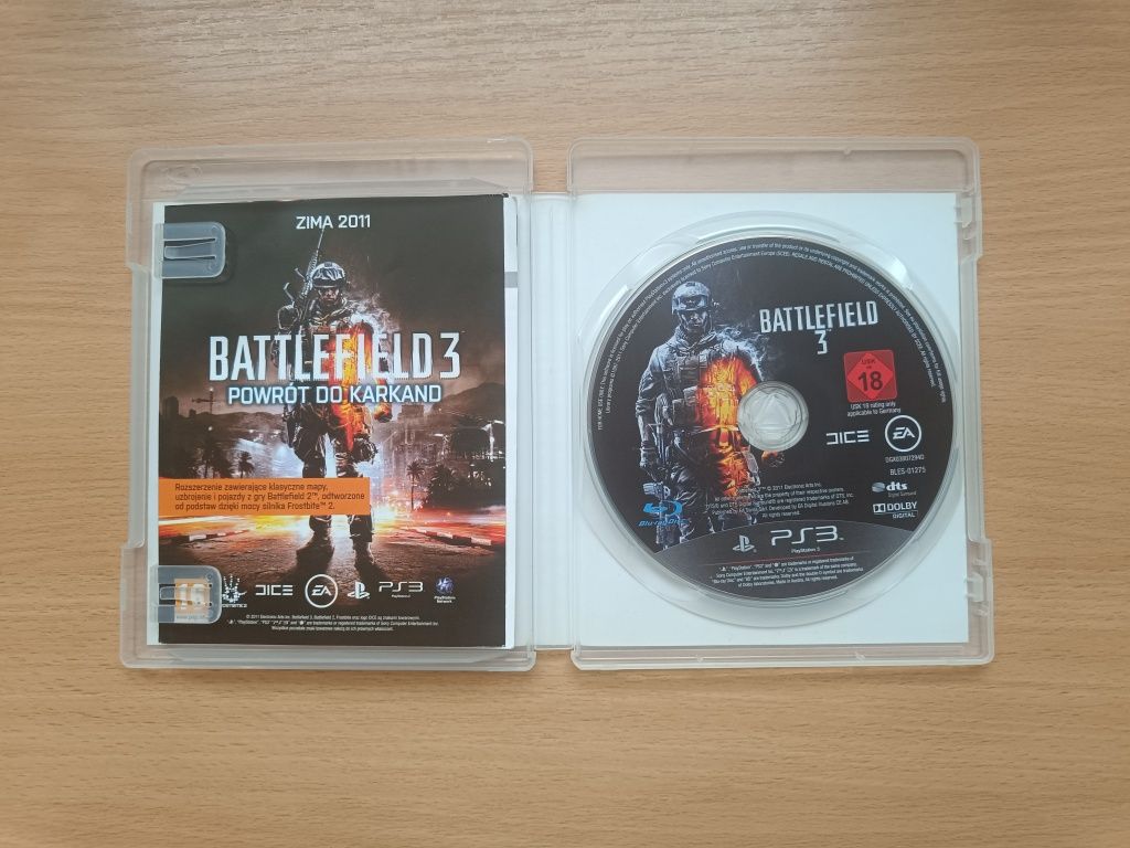 Battlefield 3 PS3, pl, stan bdb, mozliwa wysyłka
