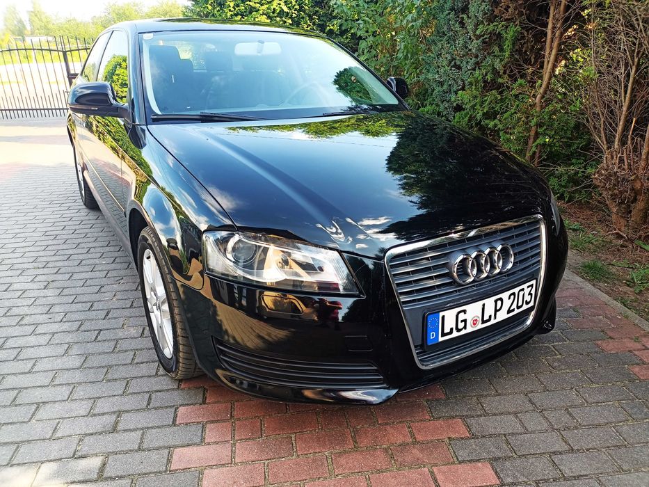 Audi A3 8P LiFT 1,6MPi 102KM! Niemcy! Opłacony! Xenon! 2008r. CZARNY!