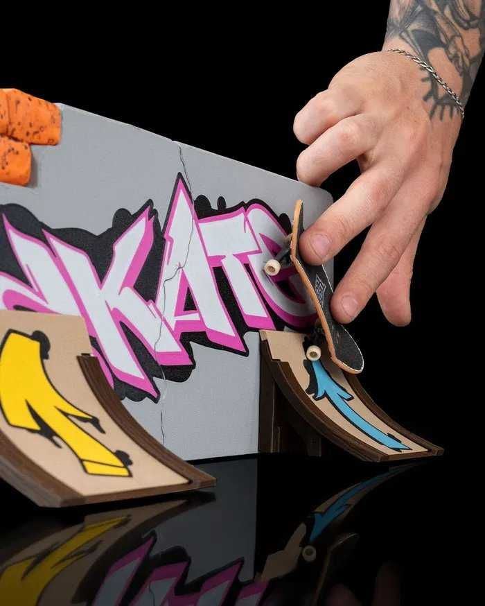 Parede Graffiti - mini Parque skate de dedos | impressão 3D Rampa