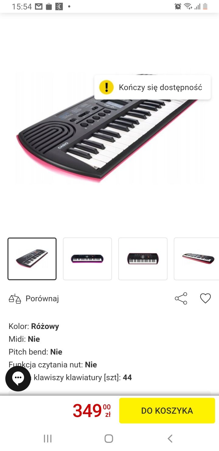 -40%nowoczesny Casio + zasil dla dzieci keyboard pianino organy  syn k