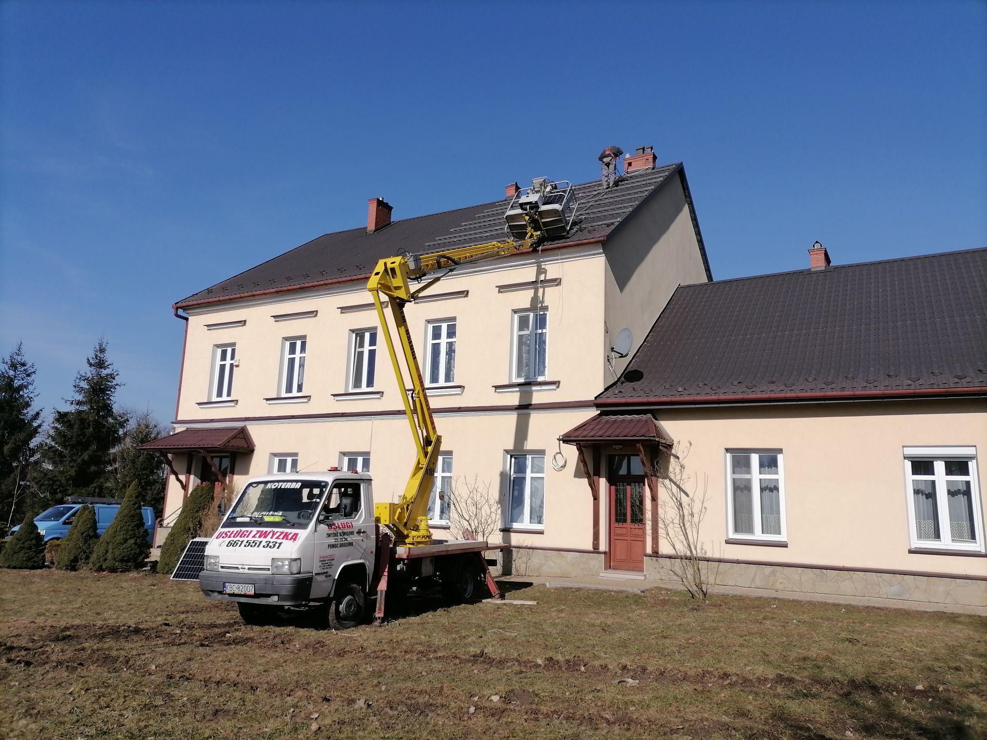 PODNOŚNIK KOSZOWY Zwyżka 19,5m Polecam. N.Wiśnicz,Bochnia , KOTERBA