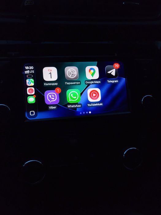 Адаптер бездротовий Apple CarPlay та Android Auto, WiFi Bluetooth