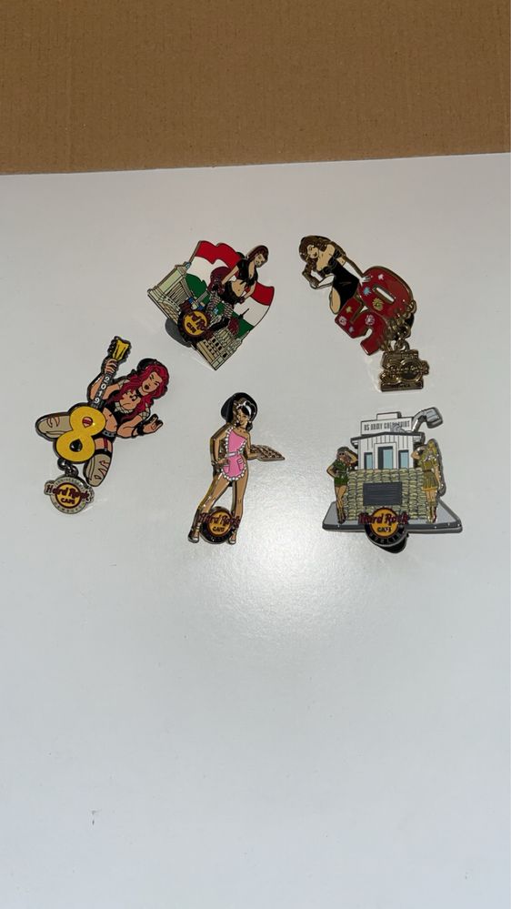 5 x Hard Rock Cafe pin- kobiety