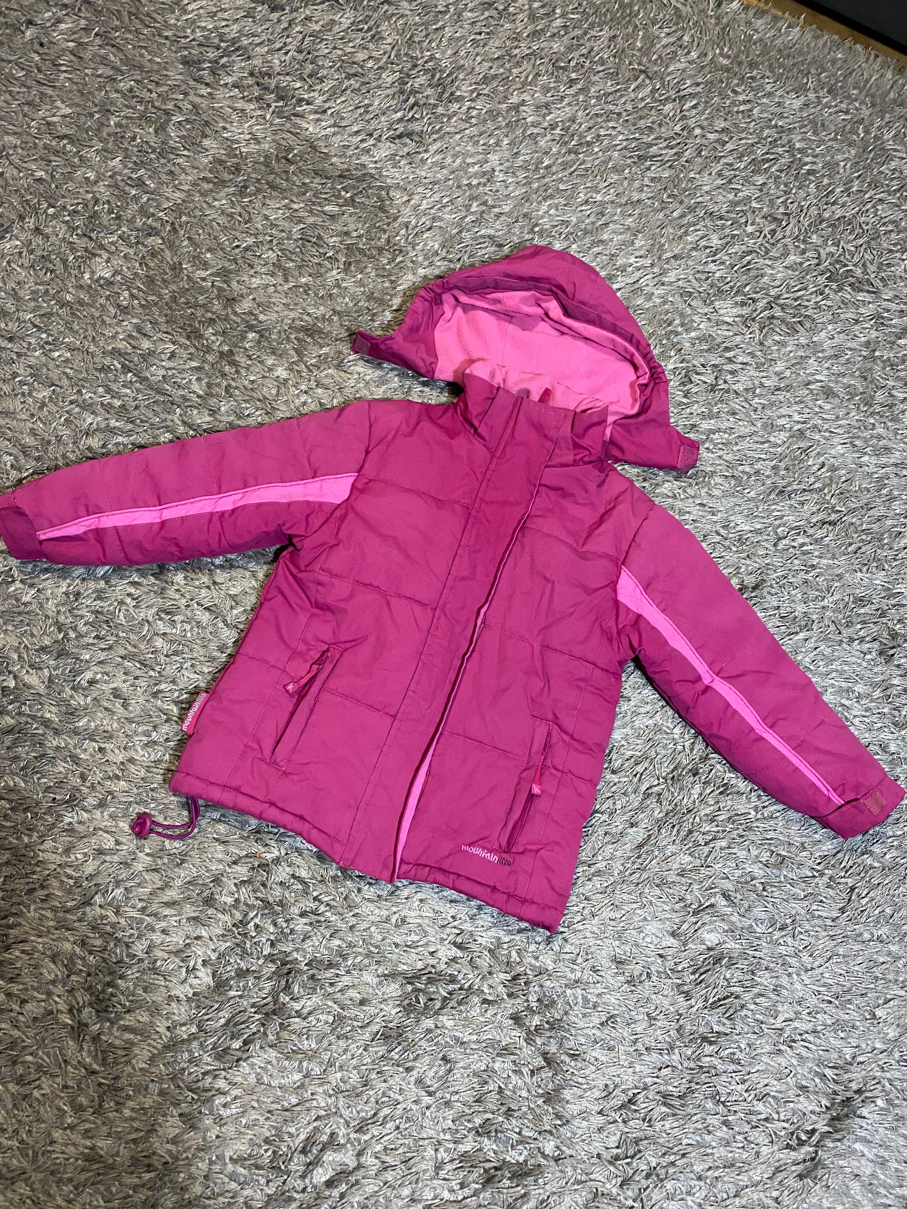 Rozowa przejściowa  kurtka dla dziewczynki 110