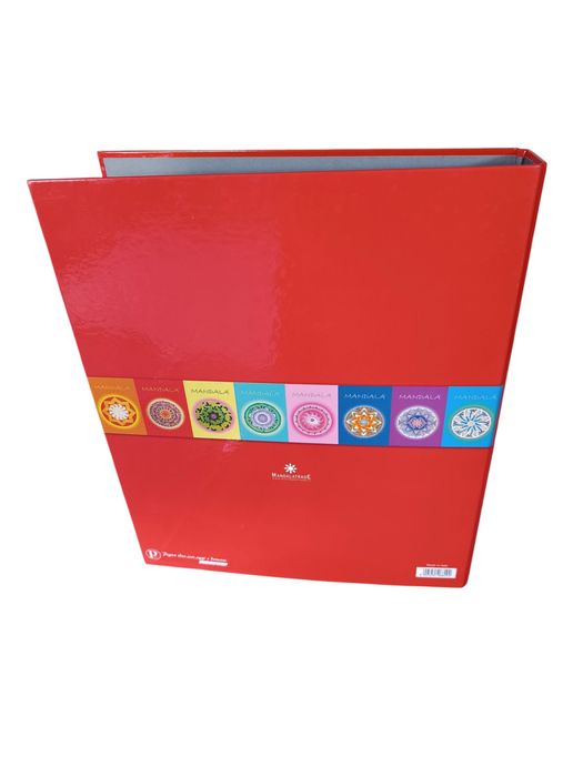 Elegancki Segregator A4 Mandala - Idealny do Organizacji Dokumentów!