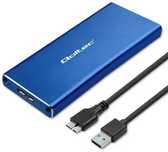 Kieszeń zewnętrzna Qoltec M.2 SSD SATA USB 3.0 max 2TB Blue